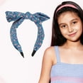 thumbnail image 2 of Unique Bargains 1 Pc Retro Bow Headbands for Women Blue, 2 of 6