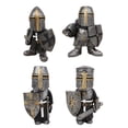thumbnail image 2 of Chibi Medieval Armored Knight Of The Cross Templar Crusader Figurines Set of 4, 2 of 3