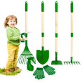 thumbnail image 1 of Juego de herramientas de jardinería para niños Duckura, rastrillo, rastrillo para hojas, 6 unidades, 1 of 7