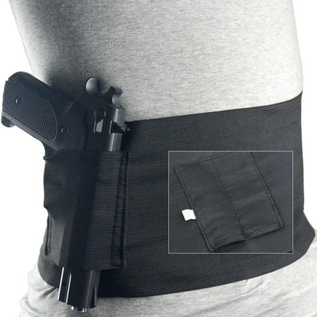 Windaze Belly Band Holster for Concealed Carry Elastic Hand Gun Holder For Pistols (Best Concealed Carry 22 Revolver)