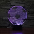 thumbnail image 2 of Lámpara De Ilusión De Fútbol 3D Luz De Noche 3D Para Niños Niñas Mesa Lámpara De Escritorio 7 Cambio De Color Lámpara Decorativa Regalos Perfectos Festival De Cumpleaños Navidad Monstrate HA020491-00, 2 of 7