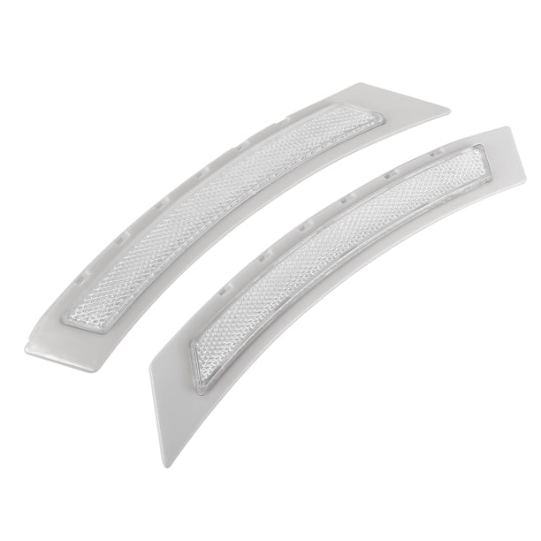 Par 63147185743 63147185744 Coche Delantero Parachoques Reflector Marcador Blanco