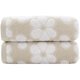 thumbnail image 1 of wonima01 Hand Towels Set of 2 Floral Pattern 100% Cotton Soft Absorbent Decorative Towel for Bathroom (Brown), 1 of 1