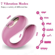Imimi Vibrator Clit Stimulator, Ladies Vibrating Panties Wearable Clit Vibrator Couple Sex Toys (Pink) with Remote