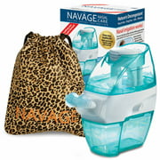 Naväge Nasal Irrigation Nose Cleaner, 20 SaltPods, and Leopard Travel Bag