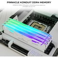 thumbnail image 6 of Timetec Pinnacle Konduit RGB 32GB KIT(4x8GB) DDR4 3200MHz PC4-25600 CL16-18-18-38 XMP2.0 Overclocking 1.35V Compatible for AMD and Intel Desktop Gaming PC Memory Module RAM - White, 6 of 8