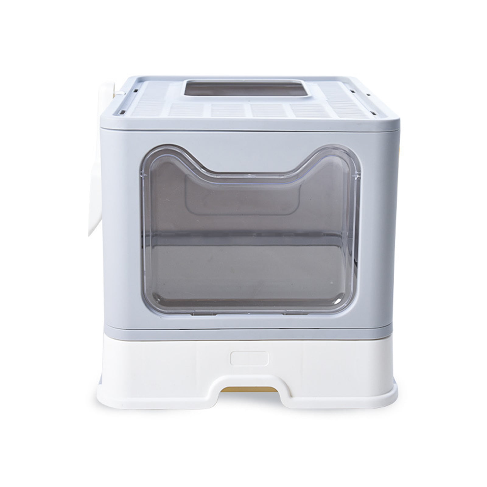 Pet Cat Litter Box Fully Enclosed Drawer Top-Entry Cat Toilet 