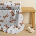 thumbnail image 4 of Soimoi White Cotton Voile Fabric Footprints & Mouse Kids Print Sewing Fabric Yard 58 Inch Wide, 4 of 7