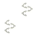 thumbnail image 4 of maskred Exquis Filigrane 3 Trous Connecteur Menuiserie Bijoux Bricolage Résultats Argent Blanc 2Set, 4 of 6