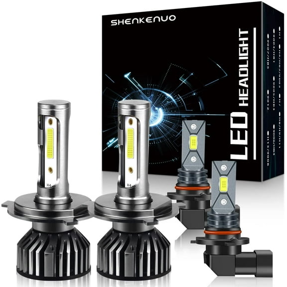 For KIA RIO 2012-2020 Headlights,9003/H4 High Beam and Low Beam Bulbs 9006 LED Fog Light Bulbs,6pc