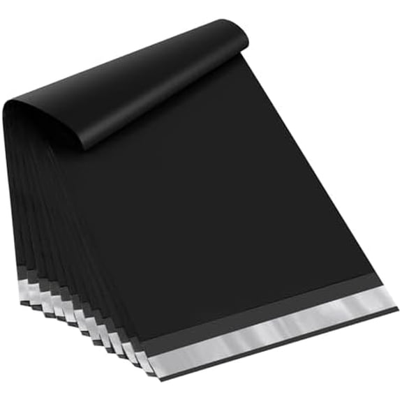 11.5x21 Long Poly Mailers Black Shipping Bags Self-Sealing Waterproof and Tear-Proof Shipping Envelope for Small Business Envelopes Bag for Unique Items Long Mailers Poly Bags 50 Pack