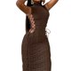 thumbnail image 4 of VISgogo Vestido sin mangas para mujer con cuello alto, correas laterales ajustables sólidas, ropa de verano flaca VISgogo moda, 4 of 9