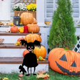 thumbnail image 4 of Silueta de jardín Halloween Scary Ground Mounted Sign Patio trasero al aire libre Decoración del patio, tipo C Vogacara HA007928-03, 4 of 6