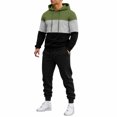 thumbnail image 2 of Urbanix Men's Track Suits 2 Piece Set Casual Relaxed Fit Drawstring Hoodies Pullover & Fall Winter Funky Cozy Breathable Athletic Pants Gray L, 2 of 5