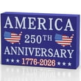 thumbnail image 5 of USA 250th Anniversary Wooden Sign Table Decor 7x4.7 inch, Patriotic Map 250 Years of Freedom Wooden Indoor Home Decoration ,4th of July Decor, 5 of 7
