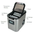 thumbnail image 2 of NutriChef PICEM62 - Countertop Ice Maker - Portable Kitchen Ice Cube Machine, Stainless Steel (3 Sizes of Ice Cubes), 2 of 9