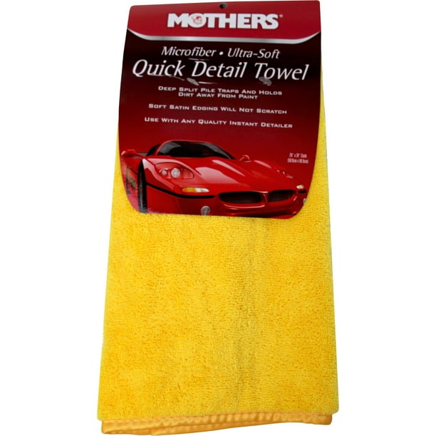 Mothers Ultra Soft Microfiber Quick Car Detailing Towel 20" x 24