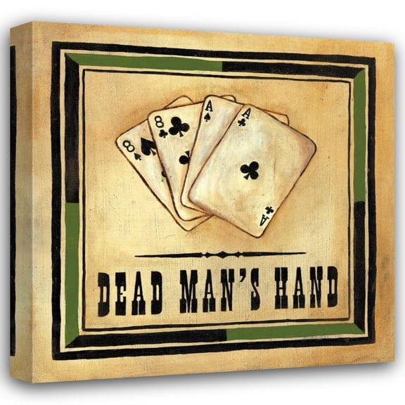 Jocelyne Anderson-Tapp 15x15 Gallery Wrapped Canvas Wall Art Titled - Dead Mans Hand