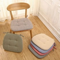 SAYFUT Outdoor Seat Pads Seat Cushions Solid Waterproof Patio Seat Chair Cushions 17 x 16 Rounded Square Patio Cushions