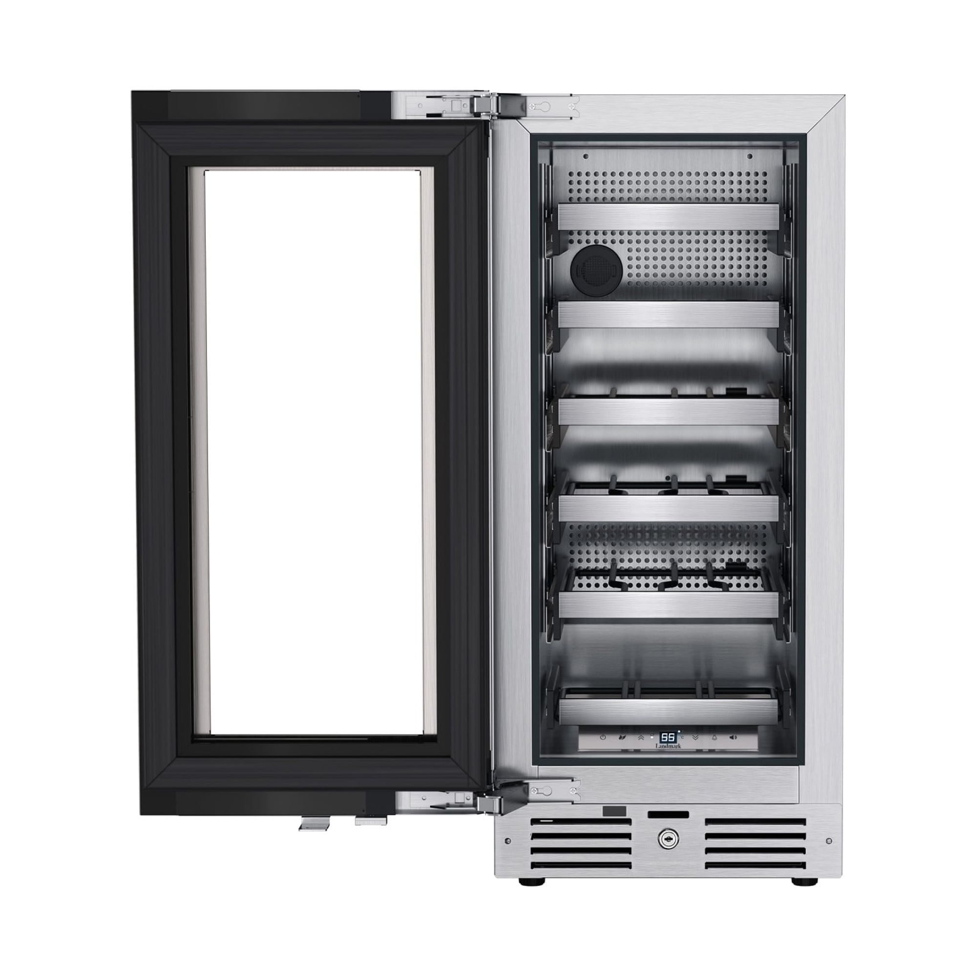Landmark L3015ui1w-Lh 15" Wide 23 Bottle Capacity Single Zone Wine Cooler - Stainless
