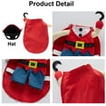 thumbnail image 7 of Small Dog Christmas Costume, Christmas Halloween Pet Clothes, Pet Cosplay Costumes Party Dressing up, Dogs Cats Outfit for Small Medium Dogs Pirate M, 7 of 7
