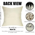 thumbnail image 2 of Winter Snowflake Decorative Throw Pillow Covers 16x16 Set of 4, Let It Snow Christmas Pine Tree Black Outdoor Pillowcase, Get Cozy Seasonal Holiday Farmhouse Cushion Case Home Decor, 2 of 6