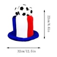 thumbnail image 2 of MMJ Novelty Fabric Soccer Theme Tall Party Hat Sunproof Headwear for Sports Game Cheering Fan Costume Accessory, 2 of 7