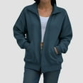 thumbnail image 5 of Godom Womens Sweatshirt Casual Long Sleeve Full Zipper Pullover Lightweight Sweatshirts Tops Fall Fashion Jackets 2025, 5 of 7