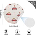 thumbnail image 4 of GZHJMY Christmas Truck Round Placemats Set of 1, Non-Slip PVC Table Mats Washable Heat Resistant Place Mats for Kitchen Dining Table Christmas Home Decor, 15.4 Inch Table Mat, 4 of 7