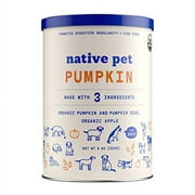 Native Pet Organic Pumpkin for Dogs (8 oz, 16 oz) - All-Natural, Organic Fiber for Dogs - Mix with Water to Create Delicious Pumpkin Puree - Prevent Waste with a Canned Pumpkin Alternative! (8 oz)
