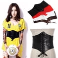 thumbnail image 2 of Limei 1 Pcs Lace-up Leather Corset Waist Belt Elastic Retro Waist Belt for Women Grils, 2 of 7