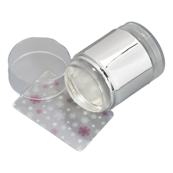 French Tip Nail Tool Silicone Nail Stamper with Nail Scraper Nail Stamper Kit