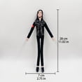 thumbnail image 2 of Pop Culture Music Legend Plush Figure with Bendable Wire Skeleton Poseable Star Doll for Home Decor Creative Display, Signature White Jacket, 2 of 7