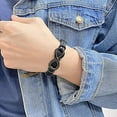 thumbnail image 4 of CWMMLS Mens Infinity Knot Bracelet, Valentines Day Gift for Him to My Man Leather Bracelet I Love You Mens Bracelet Mens Birthday Gift Boyfriend Husband Couple, 4 of 7