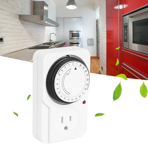 Fan Socket,Mechanical Timer Socket 24‑Hour Outlet Power Outlet Sturdy Construction