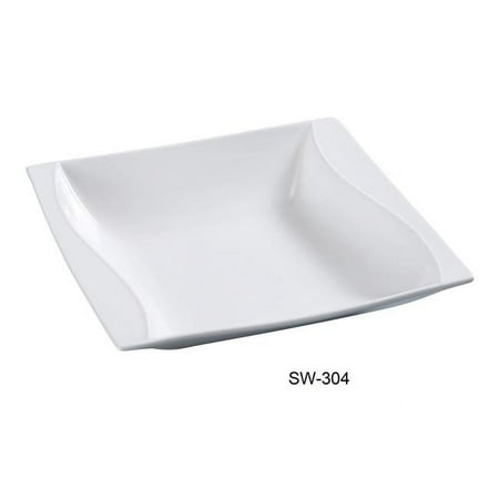 

Yanco SW-304 3.75 in. Porcelain Dessert Square Dish Bone White - 2 oz - Pack of 48