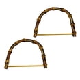 thumbnail image 4 of EeaseMX 2 asas de bambú para bolso, hechas a mano, tipo D, para accesorios (aprox. 14,5 cm, color café)., 4 of 7