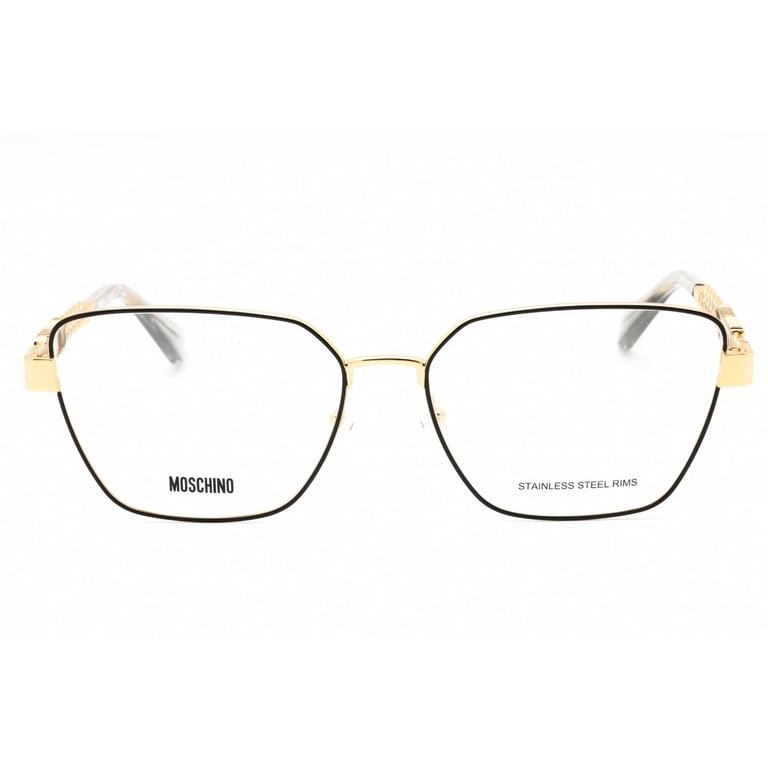 Moschino EYEGLASSES MOS620-2M2-56 New with case MOSCHINO MOS620 2M2 Eyeglasses Black Gold Frame 56mm | eBay main image 2