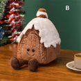 thumbnail image 4 of Christmas New Plush Pillow Stuffed Chocolate Cookie House Shape Decor Cushion Cute Funny XMas Tree Party Decor Doll D, 4 of 5