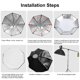 thumbnail image 5 of Softbox octagonal plegable Andoer de 120 cm/47 pulgadas con soporte Bowens Mount 8, 5 of 8