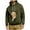 #53-Army Green, variant on Pet Carrier Hoodie Long-Sleeve for Men with Cotton Fabric Solid Color Drawstring Dogs Cats Pockets Army Green XXXXXL Gift