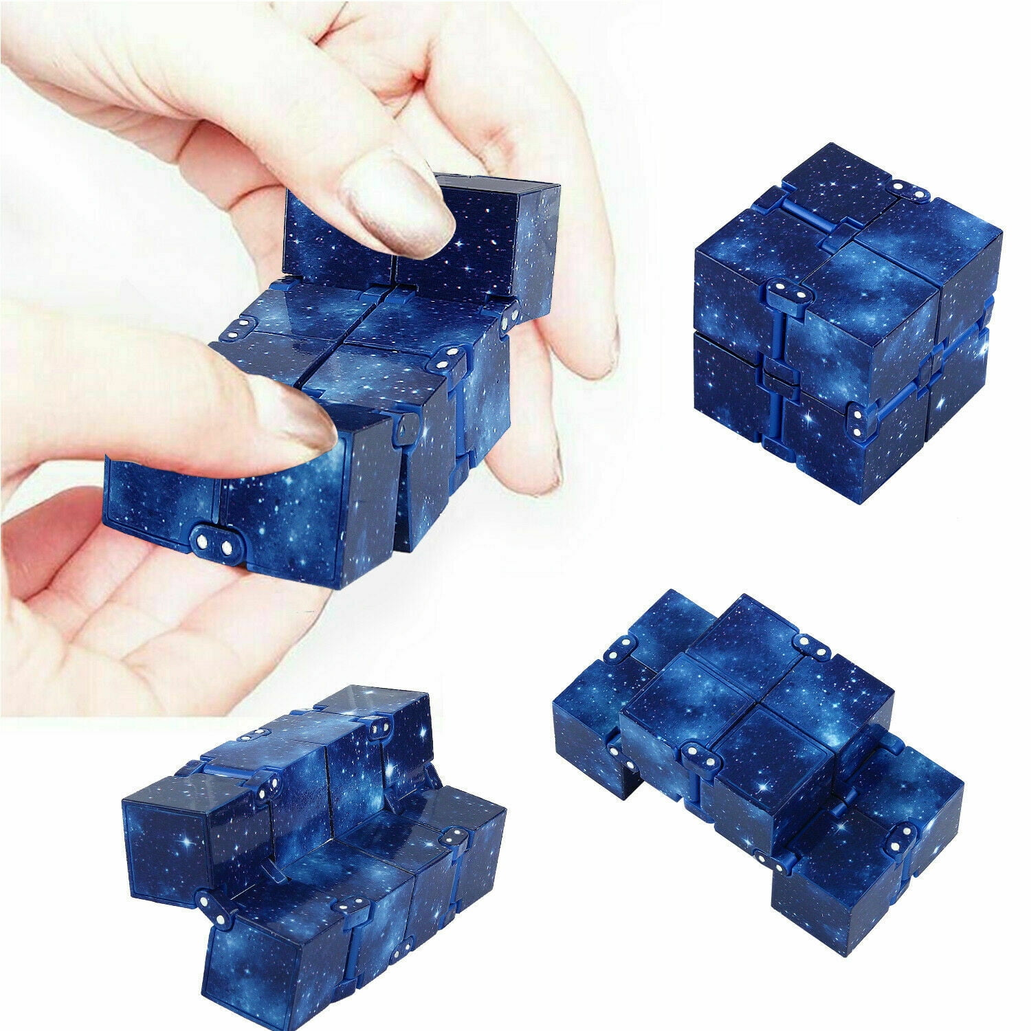 Sensory Tool Magic Cube for Kids Adults ADHD Stress UK Infinity Cube Fidget Toy 