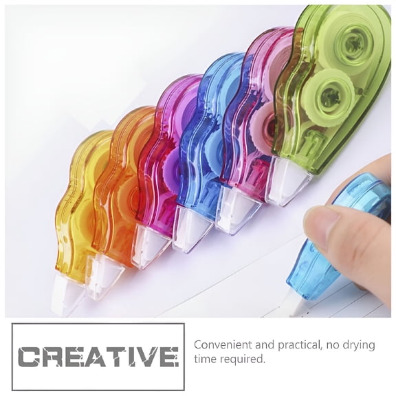 CCOCC Tape Correction White Eraser Tape Whiteout Corrective Writing Tape Roller Corrector Portable Wipe Ink