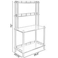 thumbnail image 7 of Modern Display Wooden Console Bar Serving Table with 4 Tiered Open Shelves, for Bartender, Kitchen or Wine Caller Room, 7 of 7