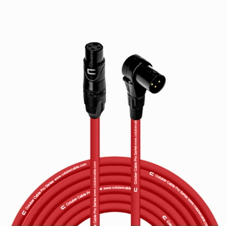 Coluber Cable - Balanced XLR Cable Female to Right Angle XLR Male Connector