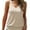 Beige, variant on Women V Neck Tank Tops Summer Ribbed Sleeveless Casual Tops Loose Fit Banded Bottom Shirts