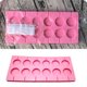 thumbnail image 4 of Moldes de silicona para 12 piruletas de chocolate y caramelo duro con 12 palitos para fiestas de Halloween y Navidad - Redondos (rosas), 4 of 5