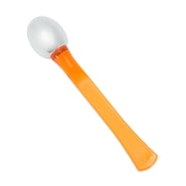 Unique Bargains 1 Pc Eye Cream Massage Stick Portable Eye Cream Applicator Silver Tone Orange