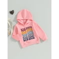thumbnail image 3 of Caoirhny Kids Girl Hoodie Sweatshirt Letter Print Long Sleeve Pullovers Autumn Tops for Toddler Baby Cute Fall Clothes, 3 of 8