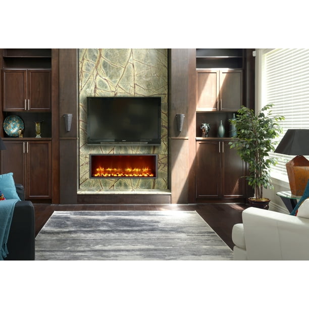 Dynasty 35 in. Built-in LED Electric Fireplace - Walmart.com - Walmart.com